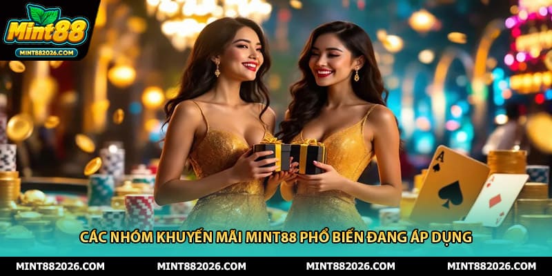 Các nhóm khuyến mãi mint88 phổ biến đang áp dụng