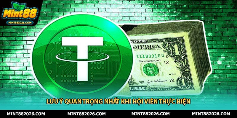 Lưu ý quan trọng nhất khi hội viên thực hiện