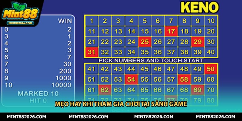 Mẹo hay khi tham gia chơi tại sảnh game